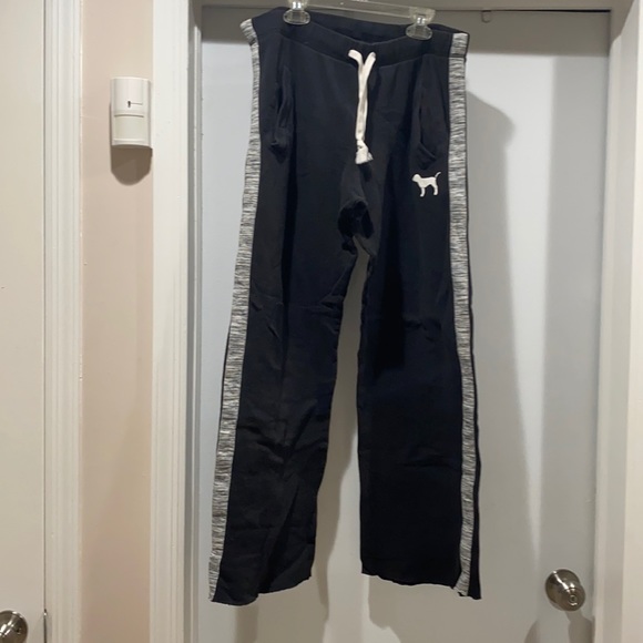 Victoria's Secret PINK Black Bootcut Sweatpants. Size M. - Picture 1 of 2